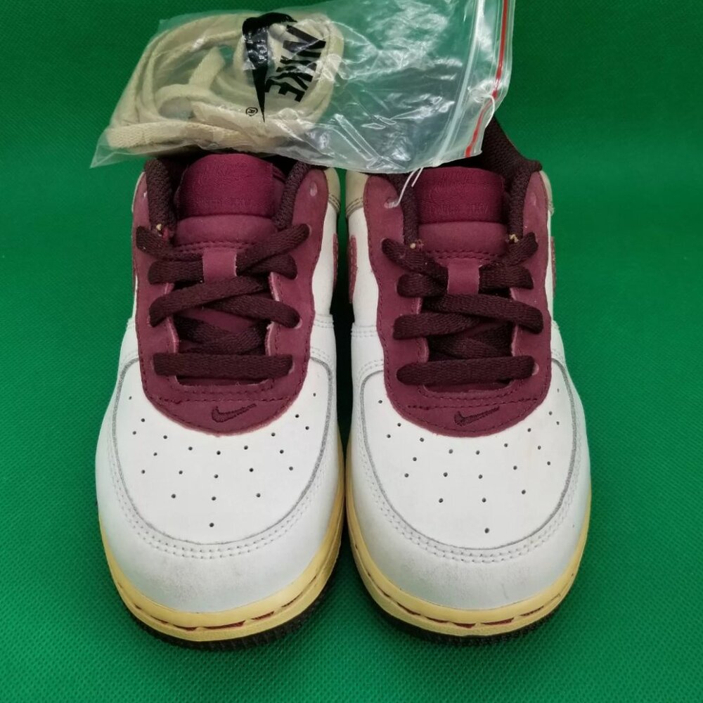 Nike‎ Force 1 PS White/Garnet #314220 162 Kids Size 10C Vintage 05-31-2007